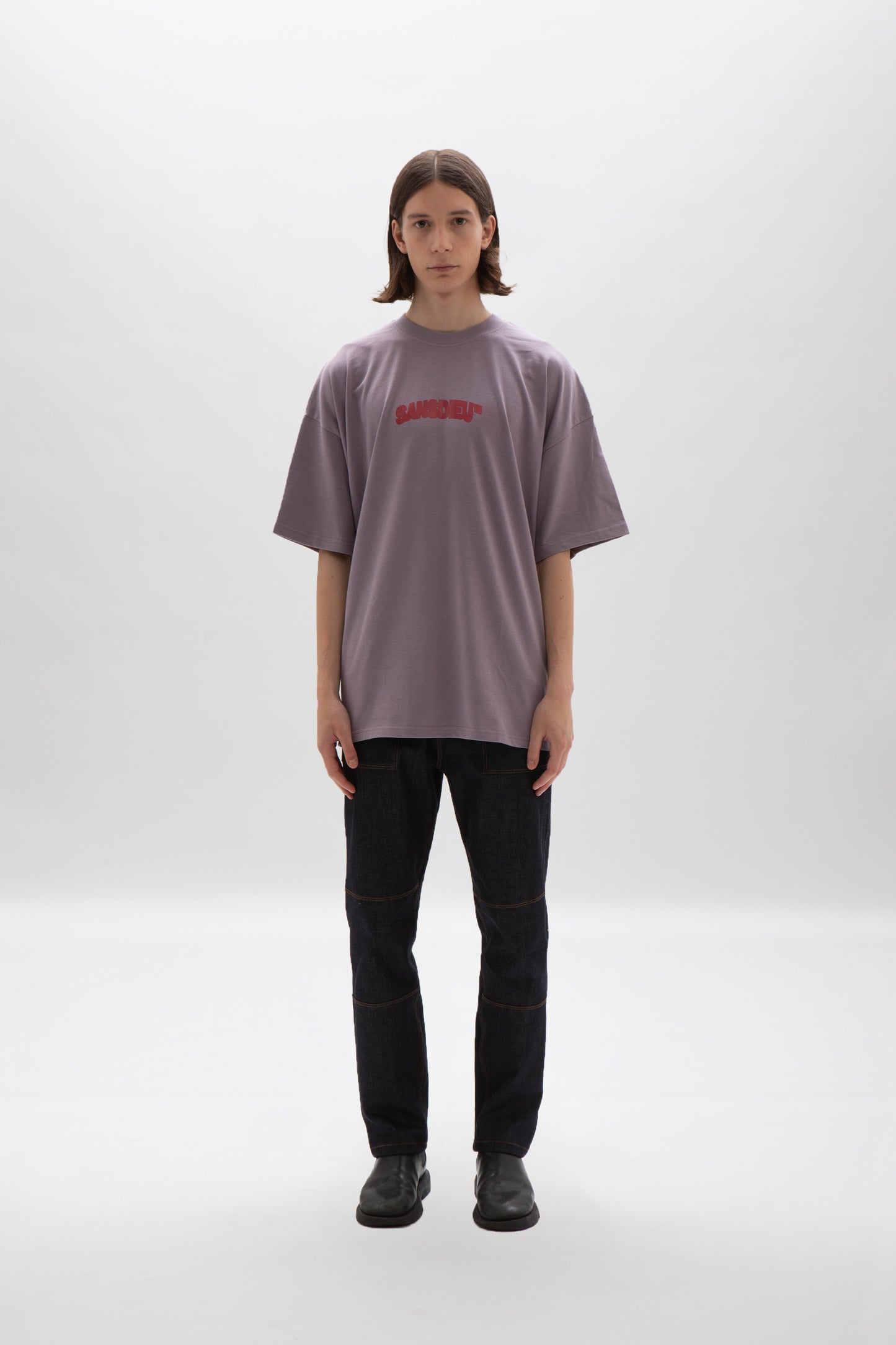T SHIRT BOXY LAVANDA GREY