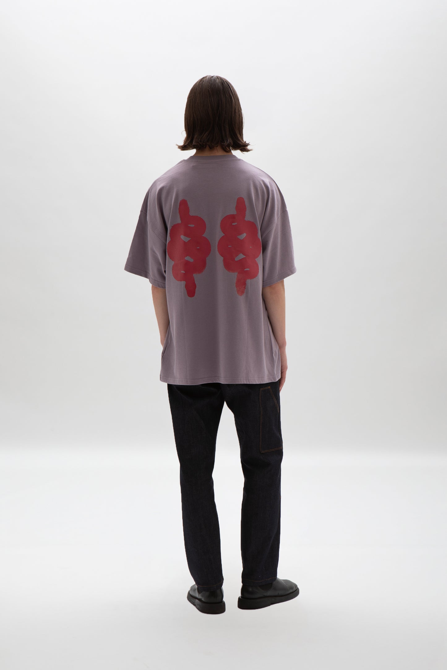T SHIRT BOXY LAVANDA GREY