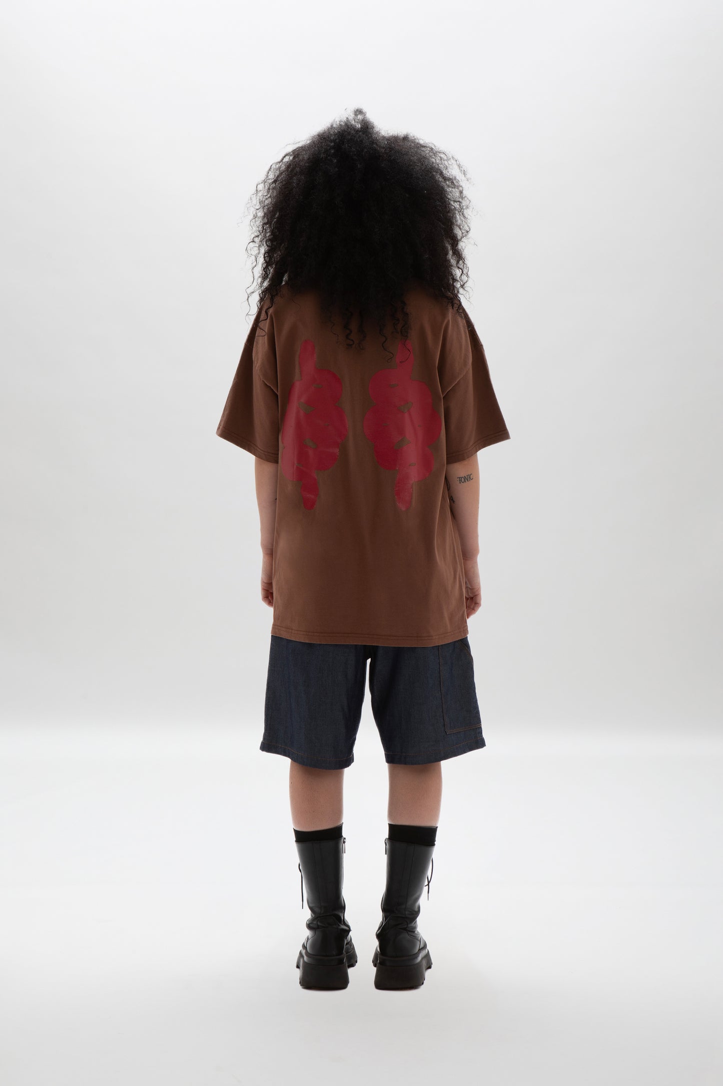 T SHIRT BOXY BROWN