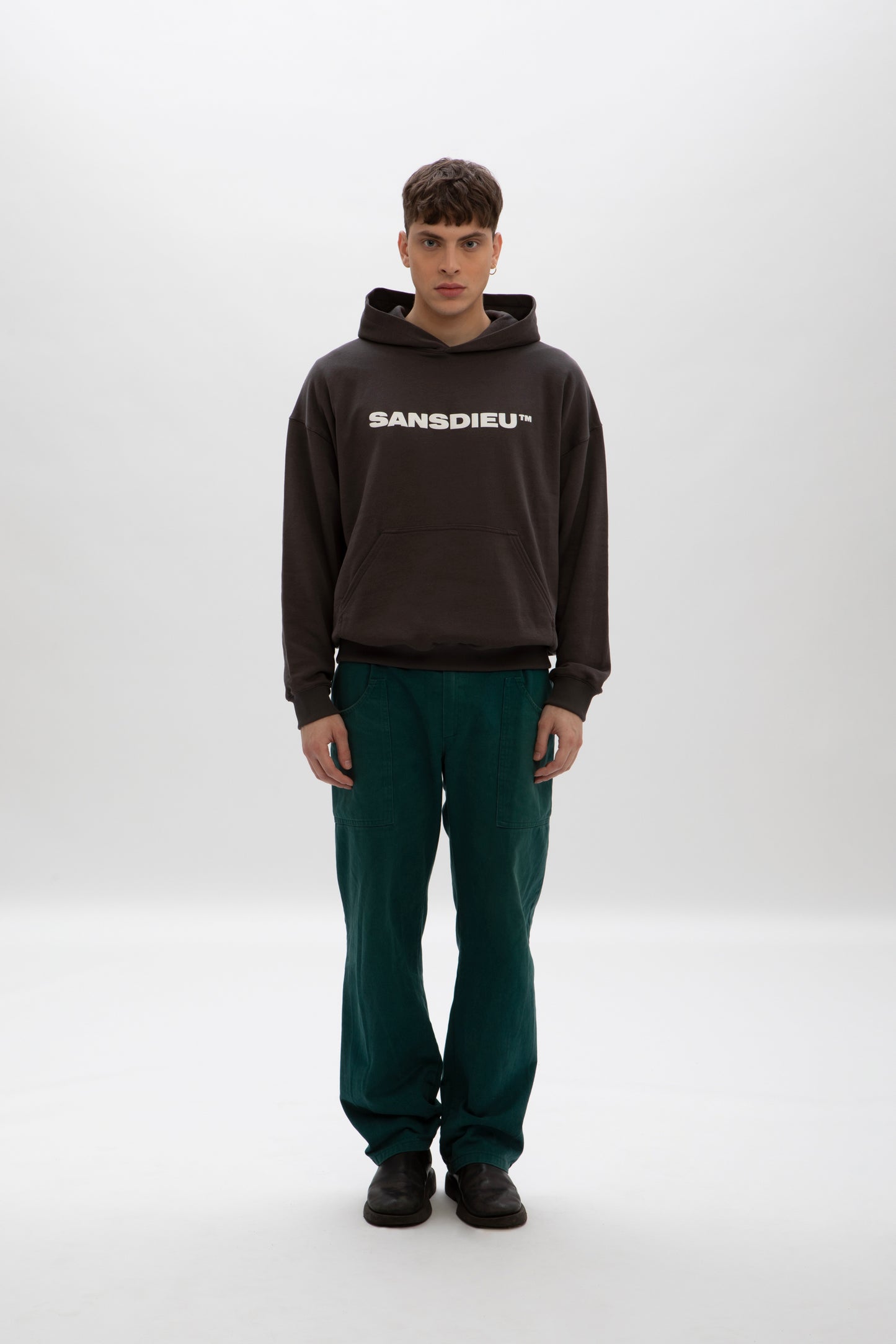 HOODIE TM WASHED BLACK