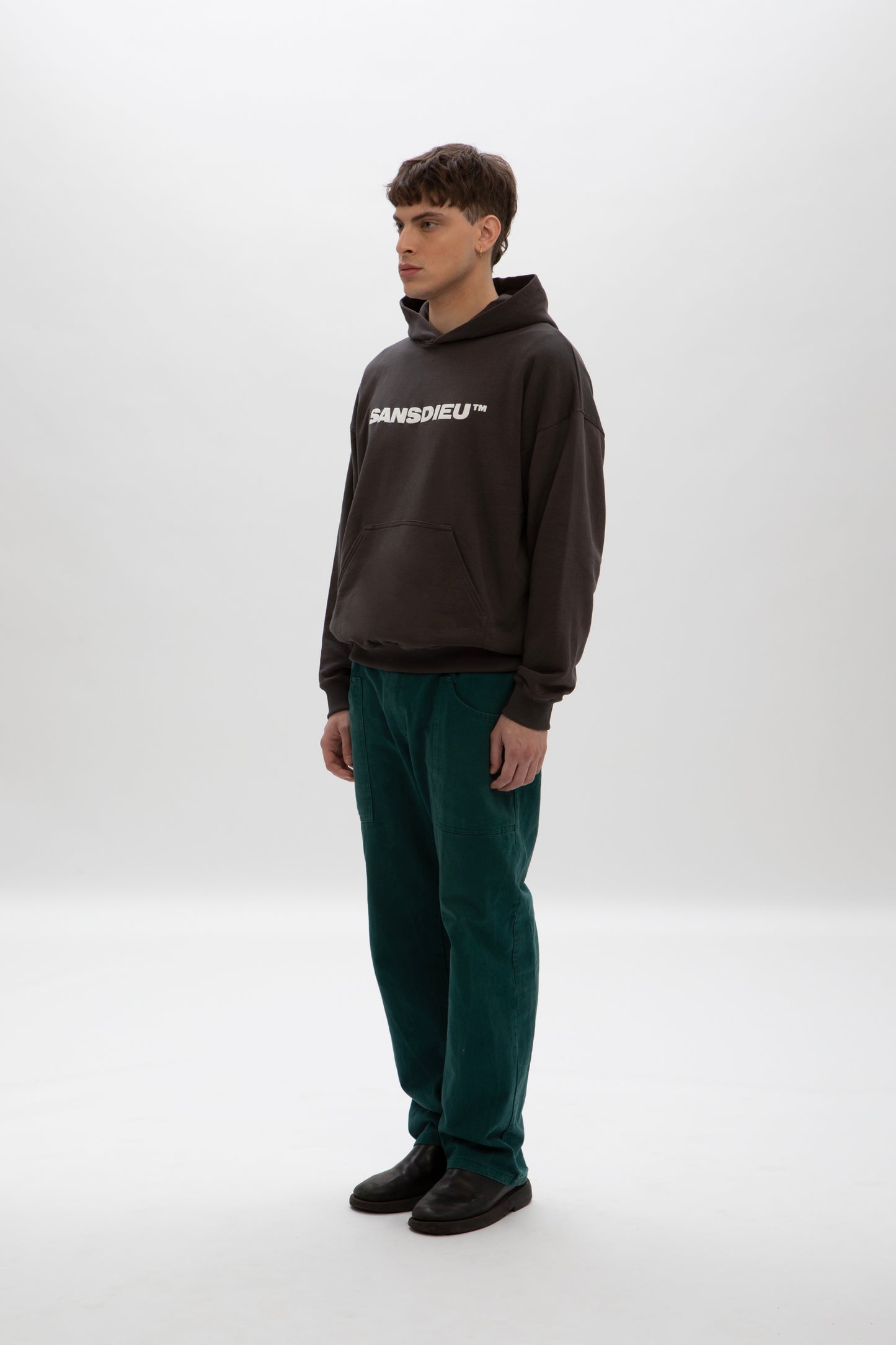 HOODIE TM WASHED BLACK